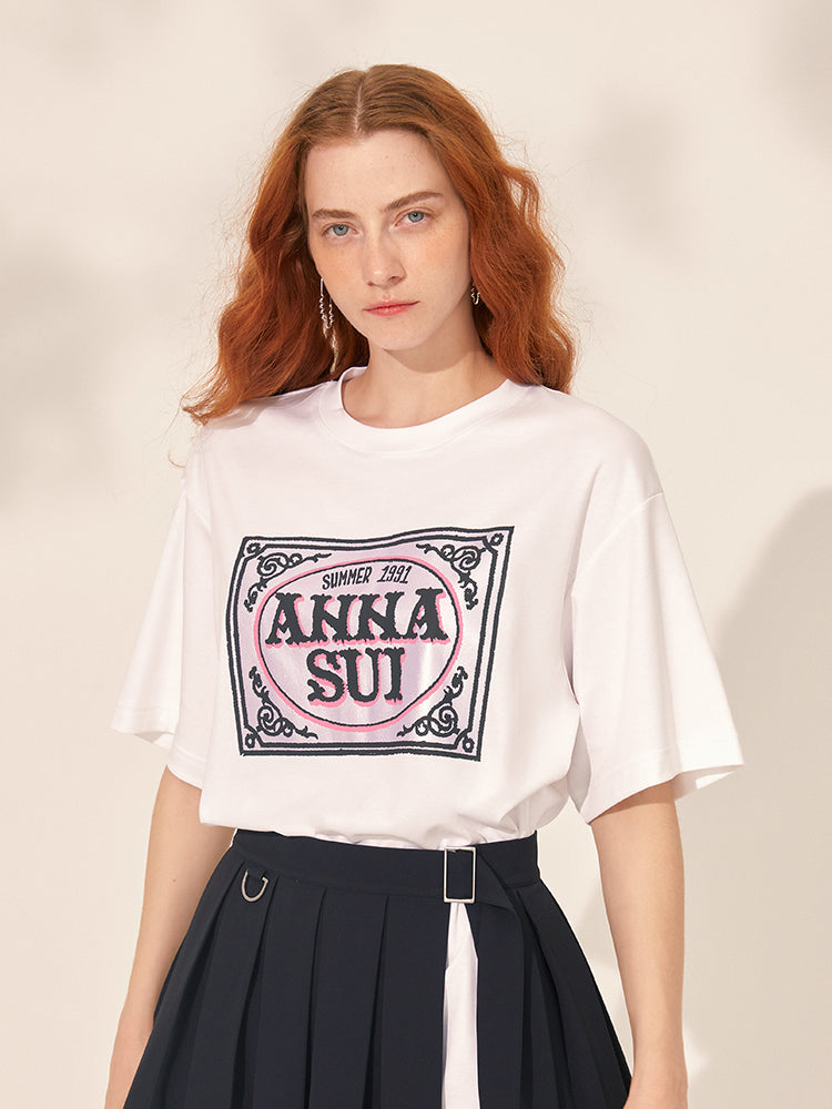 ANNA SUI Classic Cotton T-shirt