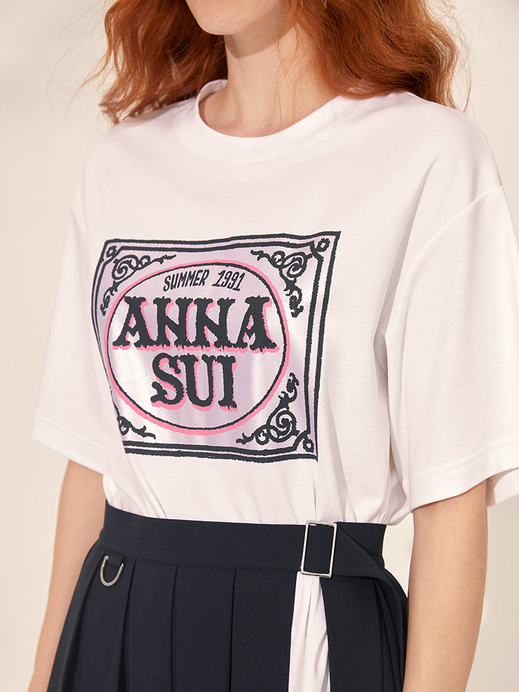 ANNA SUI Classic Cotton T-shirt